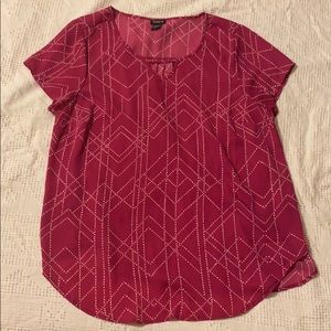 Torrid pink geometric top size 1 or 14/16 or XL